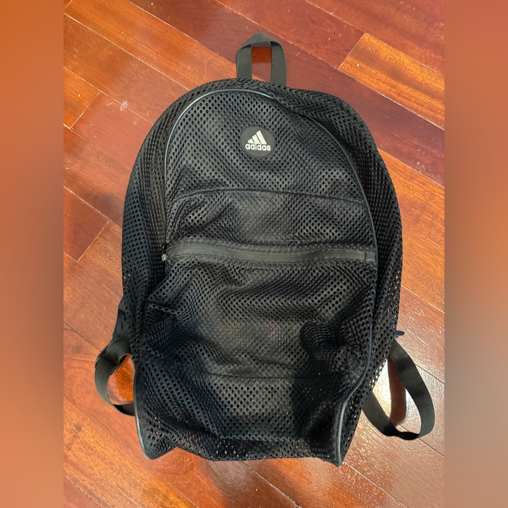 Adidas Black Mesh Backpack standard size
